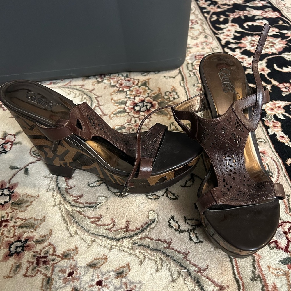 Carlos Santana brown sandal  size 9
